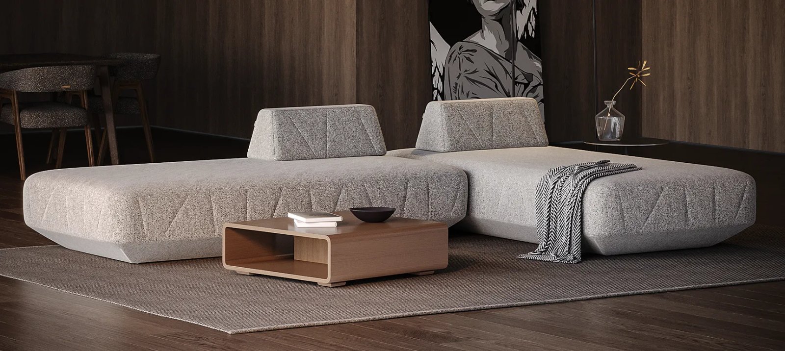 BRIGHTONI nurgamoodul, viies vaade pehme istmega
