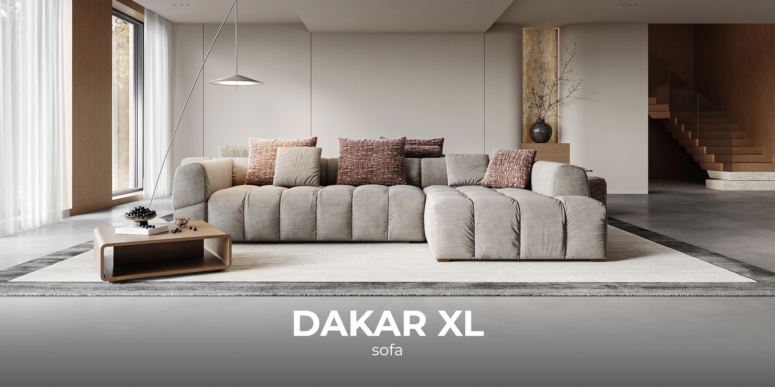 Dakar XL moodulnurgadiivani bänner laiade istmete ja magamismooduliga.